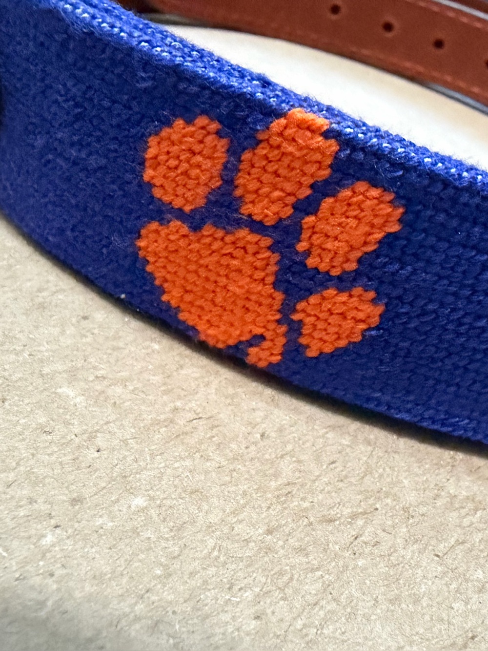 Smathers & Branson Clemson Belt Size 40 - Picture 8 of 9